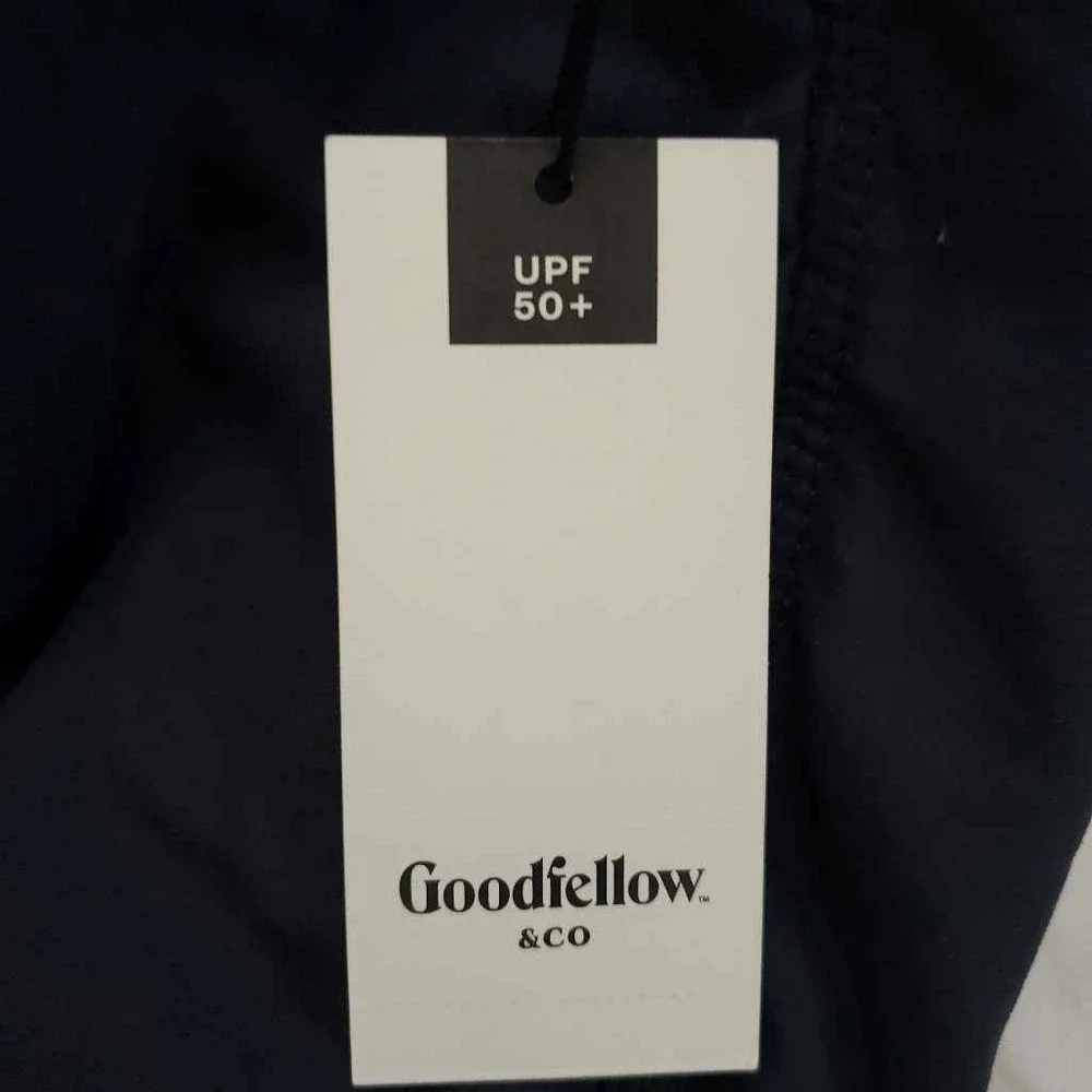 Goodfellow & Co. Mens Board Shorts Swim Trunks Blue Pocket Lace Up Waist XXL New